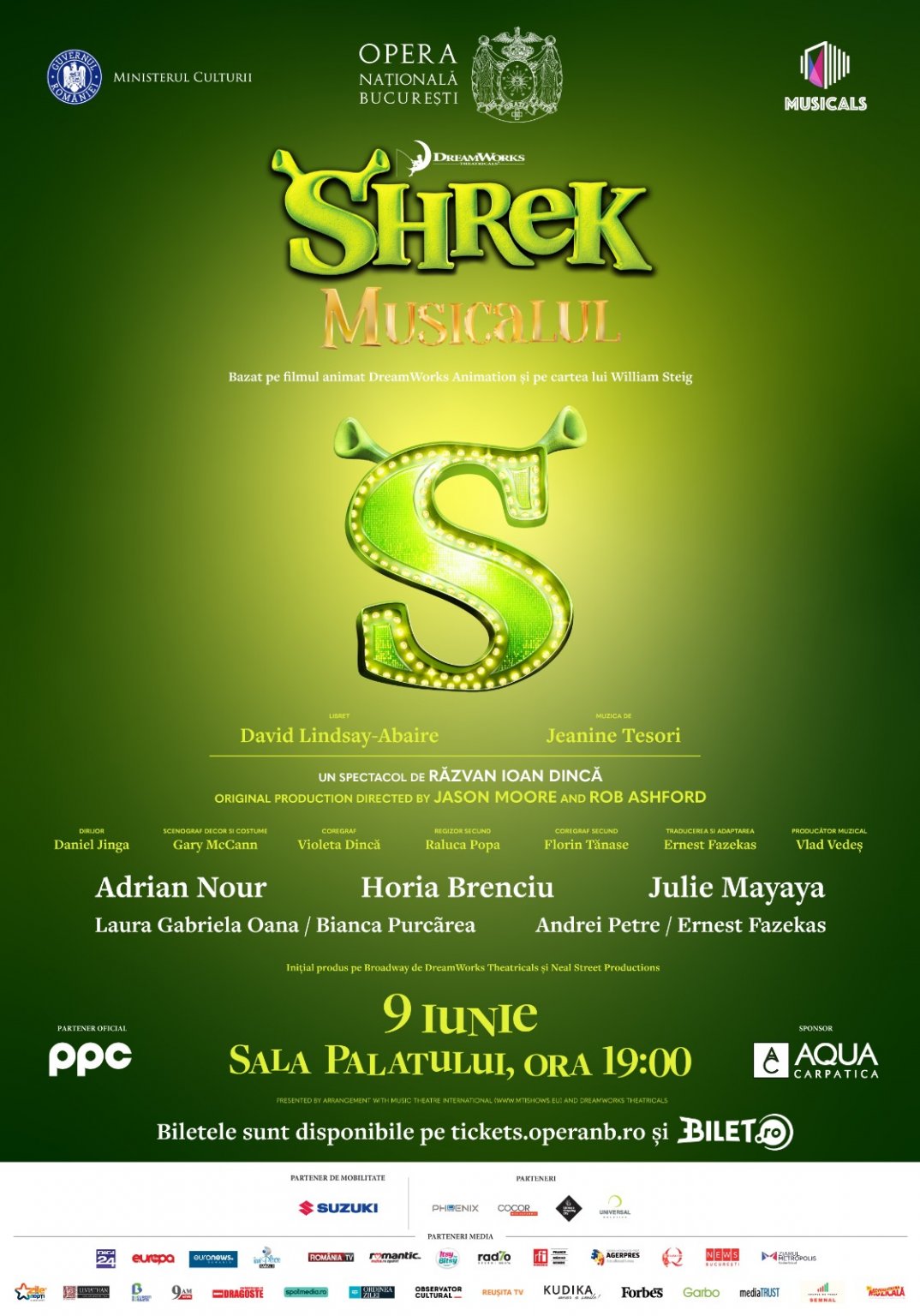 SHREK – musical | Opera Națională București